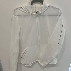 White Lululemon raincoat